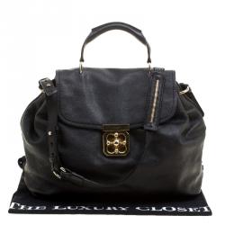 Pre Owned Chloe Black Leather Elsie Satchel