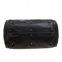 Pre Owned Chloe Black Leather Mini Paddington Satchel