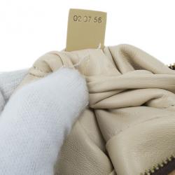 Pre Owned Chloe Brown Leather Embellished Clutch