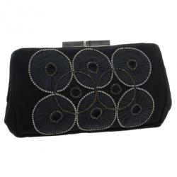 مملوكة مسبقًا Chloe Black Embroidered Clutch
