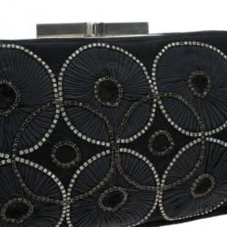 مملوكة مسبقًا Chloe Black Embroidered Clutch