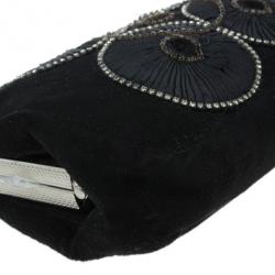 مملوكة مسبقًا Chloe Black Embroidered Clutch