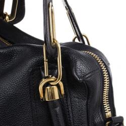 مملوكة مسبقًا Chloe Black Leather Medium Paraty