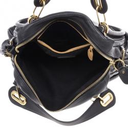 مملوكة مسبقًا Chloe Black Leather Medium Paraty