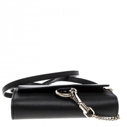 Pre Owned حقيبة كتف كلوي فاي جلد سوداء صغيرة