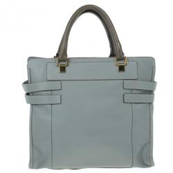مملوكة مسبقًا Chloe Grey Leather Tote