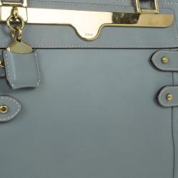 مملوكة مسبقًا Chloe Grey Leather Tote