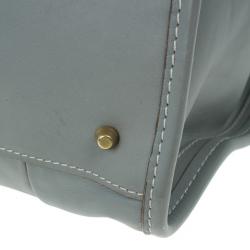 مملوكة مسبقًا Chloe Grey Leather Tote