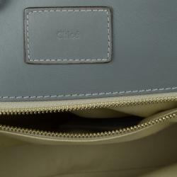مملوكة مسبقًا Chloe Grey Leather Tote