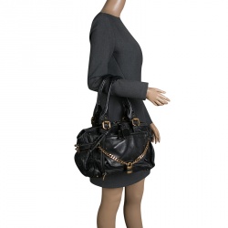 Pre Owned Chloe Black Leather Paddington Capsule Satchel 