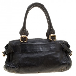 Pre Owned Chloe Black Leather Paddington Capsule Satchel 