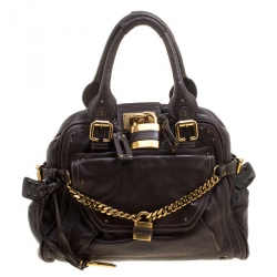 Pre Owned Chloe Brown Leather Paddington Satchel 