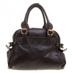 Pre Owned Chloe Brown Leather Paddington Satchel 