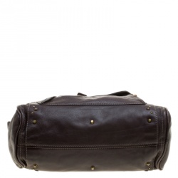 Pre Owned Chloe Brown Leather Paddington Satchel 