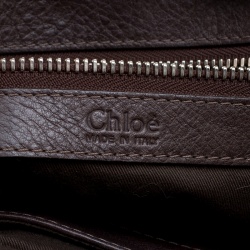 Pre Owned Chloe Brown Leather Paddington Satchel 