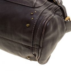 Pre Owned Chloe Brown Leather Paddington Satchel 