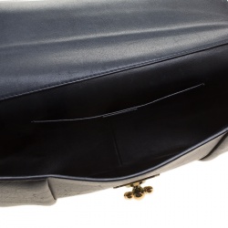 Pre Owned Chloe Black Leather Large Elsie Shoulder Bag