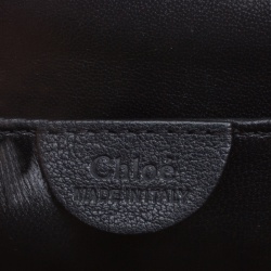 Pre Owned Chloe Black Leather Large Elsie Shoulder Bag