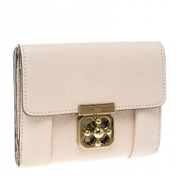 Pre Owned Chloe Blush Pink Leather Wallet