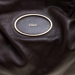 Pre Owned Chloe Brown Leather Victoria Tote