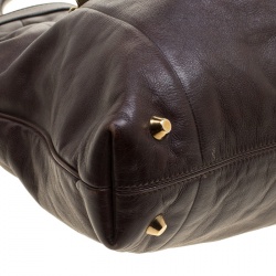 Pre Owned Chloe Brown Leather Victoria Tote