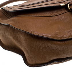 Pre Owned Chloe Brown Leather Large Marcie Hobo