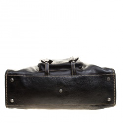 Pre Owned Chloe Black Leather Edith Satchel