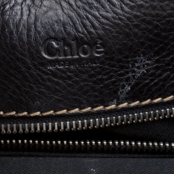 Pre Owned Chloe Black Leather Edith Satchel