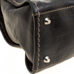 Pre Owned Chloe Black Leather Edith Satchel