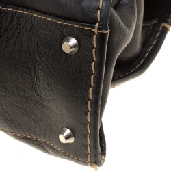 Pre Owned Chloe Black Leather Edith Satchel