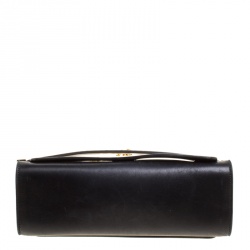 Pre Owned Chloe Black/Light Beige Leather Small Elle Clutch