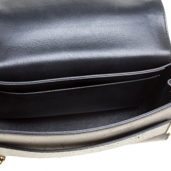 Pre Owned Chloe Black/Light Beige Leather Small Elle Clutch