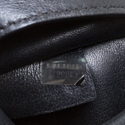 Pre Owned Chloe Black/Light Beige Leather Small Elle Clutch