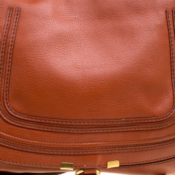 Pre Owned Chloe Brown Leather Large Marcie Satchel