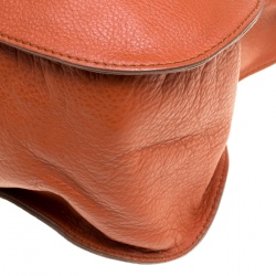 Pre Owned Chloe Brown Leather Large Marcie Satchel