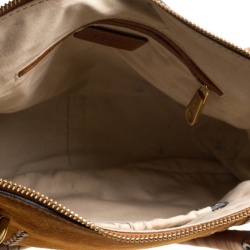 Pre Owned Chloe Brown Suede Medium Marcie Satchel