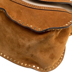 Pre Owned Chloe Brown Suede Medium Marcie Satchel