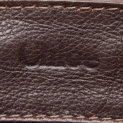 Pre Owned Chloe Dark Brown Leather Paddington Everyday Bag