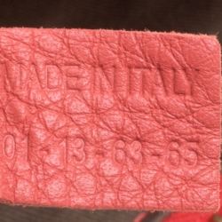 Pre Owned Chloe Neon Orange Leather Medium Marcie Satchel