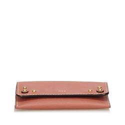 Pre Owned Chloe Pink Leather Card Holder