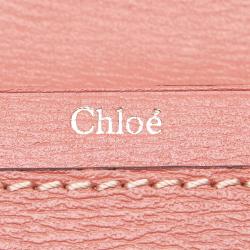 Pre Owned Chloe Pink Leather Card Holder