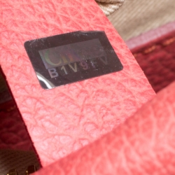 Pre Owned Chloe Coral Pink Leather Small Paraty Bag