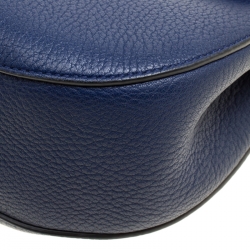 Pre Owned Chloe Blue Leather Medium Drew Shoulder Bag