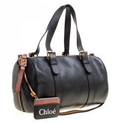Pre Owned Chloe Black Leather Sam Bowler Bag