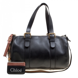 Pre Owned Chloe Black Leather Sam Bowler Bag