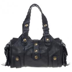 Pre Owned Chloe Black Leather Silverado Bag