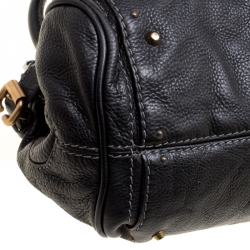 Pre Owned Chloe Black Leather Medium Paddington Satchel