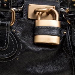 Pre Owned Chloe Black Leather Medium Paddington Satchel