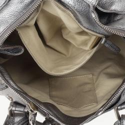 Pre Owned Chloe Silver Leather Paddington Satchel