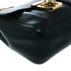 مملوكة مسبقًا Chloe Black Leather Small Elsie Shoulder Bag